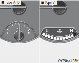 Kia Carnival: Gauges. This gauge indicates the temperature of the engine coolant when the ignition