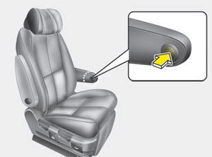 Kia Carnival: Rear seat adjustment. Type B (for SXL package)