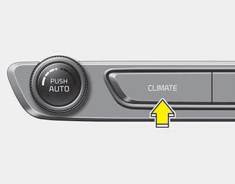 Kia Carnival: Outside thermometer. Press the climate information screen selection button to display climate information