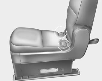Kia Carnival: Rear seat adjustment. 2nd row center seat (for 8 passenger vehicle)