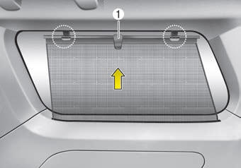 Kia Carnival: Side curtain. To use the side curtain :