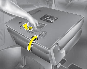 Kia Carnival: Rear seat adjustment. 2. Release the lever and push the seat forward firmly until it clicks into place