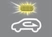 Kia Carnival: Outside thermometer. With the recirculated air position selected, air from the passenger compartment