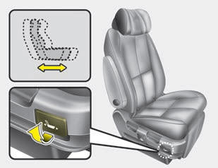 Kia Carnival: Rear seat adjustment. for SXL package
