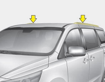 Kia Carnival: Roof rack. If the vehicle has a roof rack, you can load cargo on top of your vehicle.