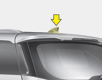 Kia Carnival: Antenna. Your vehicle uses a roof antenna to receive AM or/and FM broadcast signals.