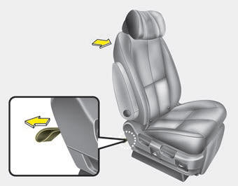 Kia Carnival: Rear seat adjustment. To get out from the 3rd row seat,