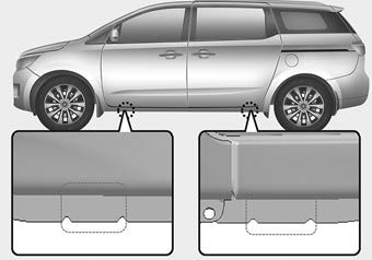 Kia Carnival: Changing tires. 