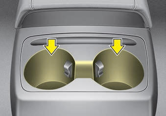 Kia Carnival: Cup holder. Center